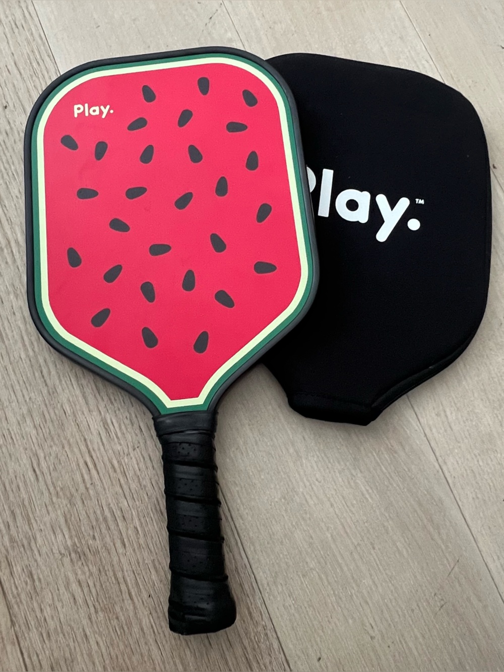 Play Watermelon-Print Pickleball Paddle — Red & Green